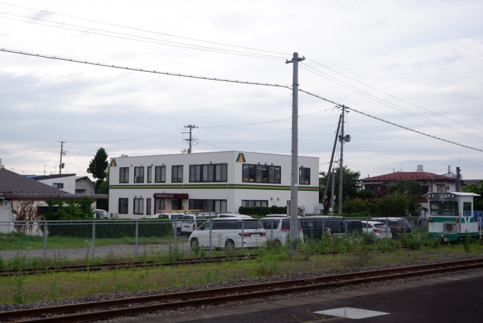 鉄道乗車記録の写真:車内設備、様子(12)        「会津鉄道本社。」