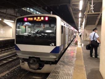 水戸駅から小山駅の乗車記録(乗りつぶし)写真