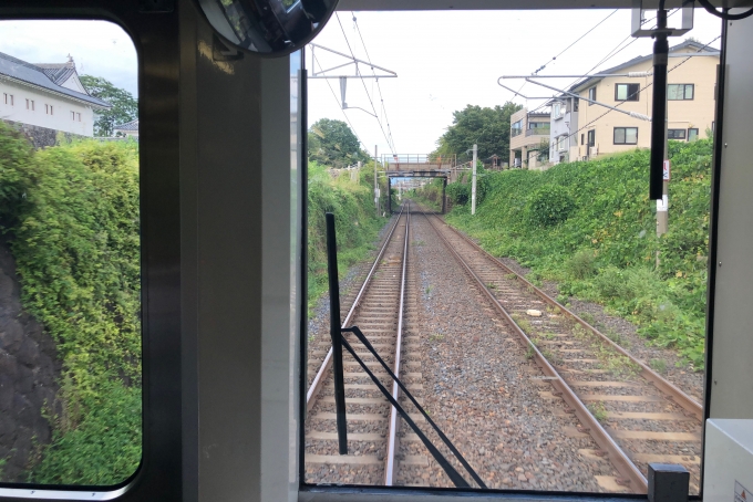 鉄道乗車記録の写真:車窓・風景(2)        「山形城址付近。」