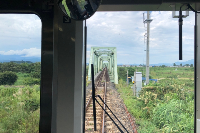 鉄道乗車記録の写真:車窓・風景(7)        「最上川橋梁。」