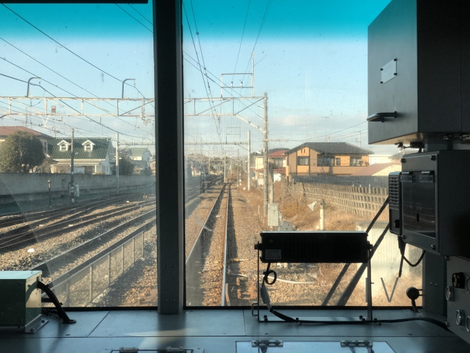 鉄道乗車記録の写真:車窓・風景(6)        「宝積寺駅を発車後、僅かな距離だけ架線がある。」