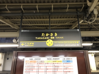 高崎駅から大宮駅の乗車記録(乗りつぶし)写真