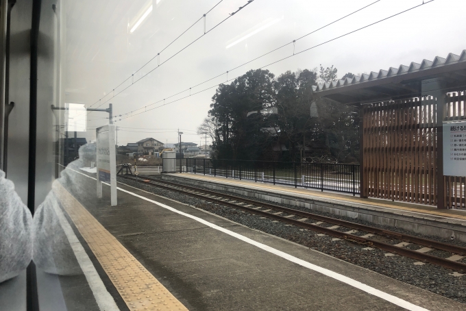 鉄道乗車記録の写真:車窓・風景(8)        「ここまで福井鉄道のLRTが乗り入れる鷲塚針原駅。」