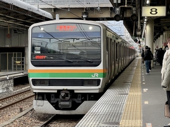 宇都宮駅から品川駅の乗車記録(乗りつぶし)写真