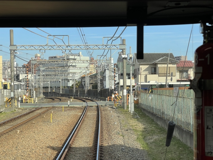鉄道乗車記録の写真:車窓・風景(6)        「最後尾の窓から。」