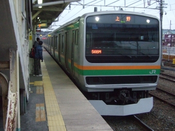 宇都宮駅から上野駅の乗車記録(乗りつぶし)写真
