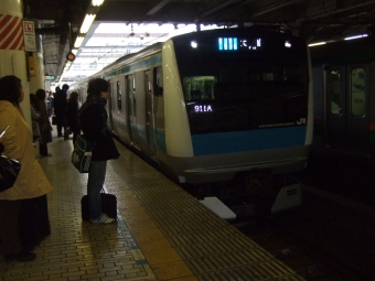 上野駅から秋葉原駅の乗車記録(乗りつぶし)写真