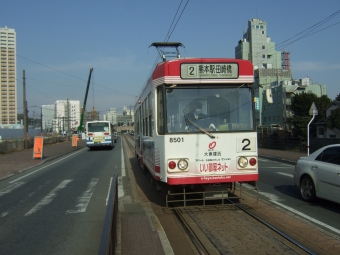 田崎橋停留場から熊本駅前停留場:鉄道乗車記録の写真