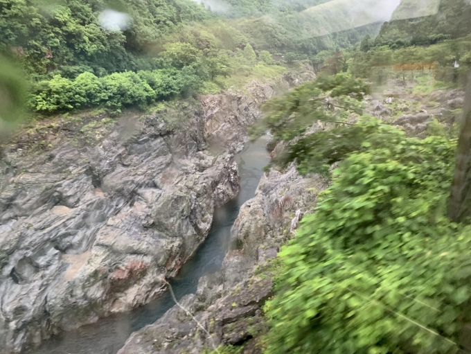 鉄道乗車記録の写真:車窓・風景(5)        「飛水峡」
