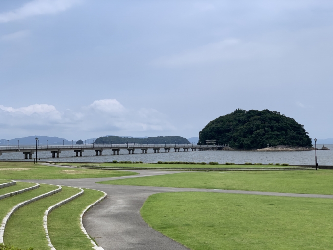 鉄道乗車記録の写真:旅の思い出(4)        「竹島近くまで歩きました。」
