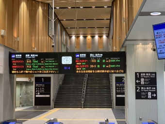 黒部宇奈月温泉駅から金沢駅:鉄道乗車記録の写真