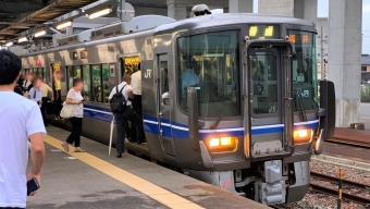 西金沢駅から金沢駅の乗車記録(乗りつぶし)写真