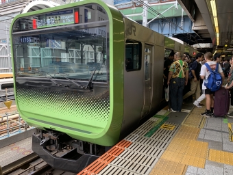 渋谷駅から品川駅の乗車記録(乗りつぶし)写真