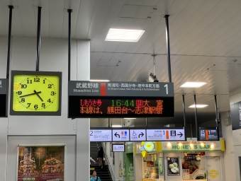 南越谷駅から府中本町駅の乗車記録(乗りつぶし)写真