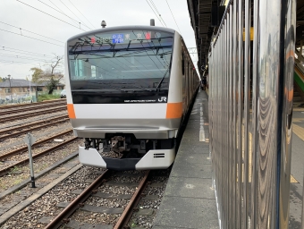 府中駅から高尾駅の乗車記録(乗りつぶし)写真