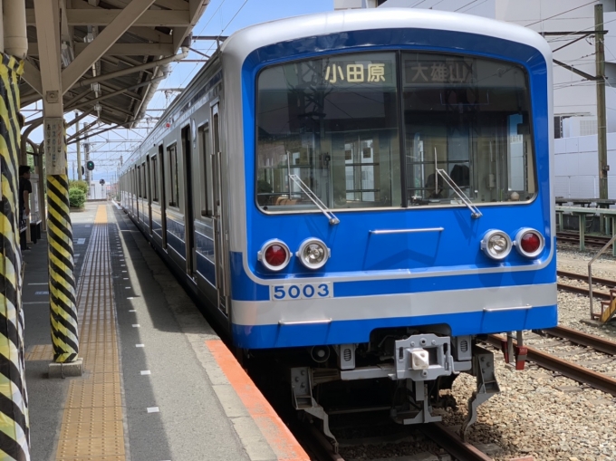 鉄道乗車記録の写真:乗車した列車(外観)(1)          「新松田から大雄山(関本)はバス利用。」