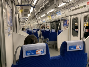 川越駅から志木駅の乗車記録(乗りつぶし)写真
