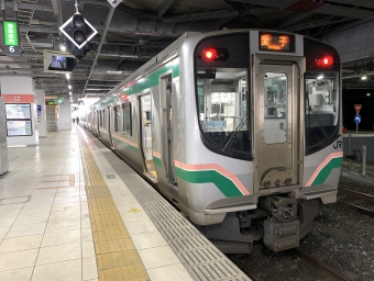 山形駅から仙台駅の乗車記録(乗りつぶし)写真