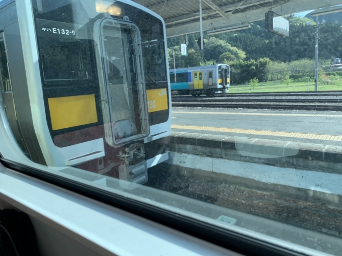 鉄道乗車記録の写真:車窓・風景(2)        「列車の交換」