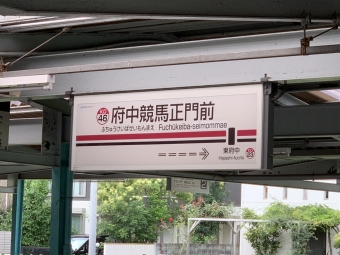 調布駅から府中競馬正門前駅の乗車記録(乗りつぶし)写真