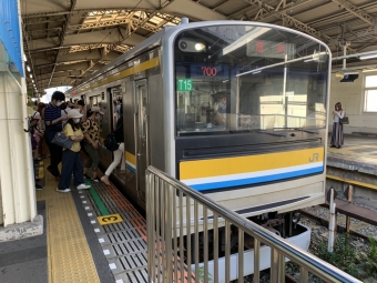 鶴見駅から扇町駅の乗車記録(乗りつぶし)写真