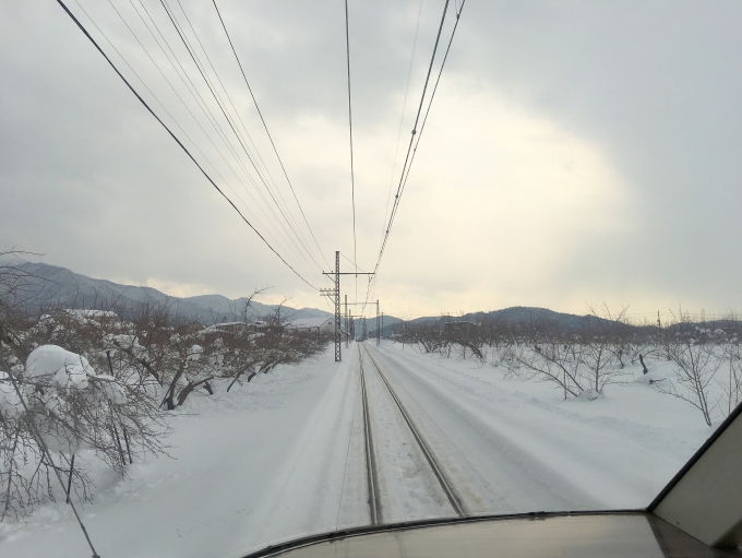 鉄道乗車記録の写真:車窓・風景(3)        「雪景色、いいですね。」