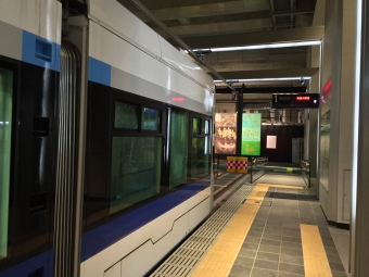 富山駅停留場から桜橋停留場の乗車記録(乗りつぶし)写真