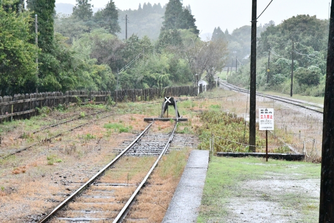 鉄道乗車記録の写真:駅舎・駅施設、様子(5)        「いすみ鉄道から見た五井寄り。
奥の線路で繋がっている。」