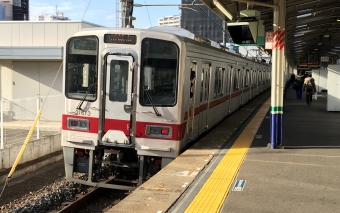 池袋駅から上福岡駅の乗車記録(乗りつぶし)写真