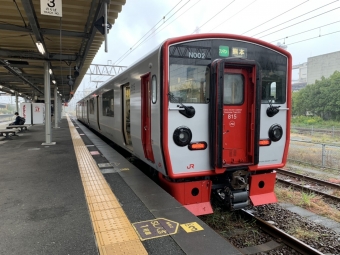 熊本駅から八代駅の乗車記録(乗りつぶし)写真