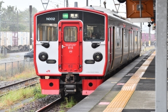 八代駅から熊本駅の乗車記録(乗りつぶし)写真