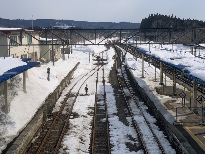 鉄道乗車記録の写真:駅舎・駅施設、様子(2)        「八戸方面。」