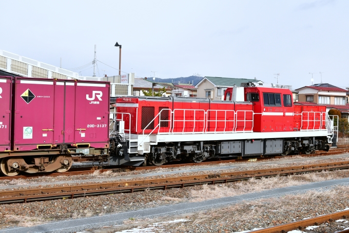 鉄道乗車記録の写真:列車・車両の様子(未乗車)(4)        「DD200のコンテナ貨物。」