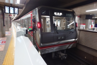 天王寺駅から難波駅の乗車記録(乗りつぶし)写真