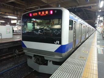 上野駅から佐貫駅の乗車記録(乗りつぶし)写真