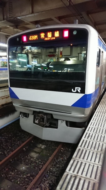 佐貫駅から上野駅の乗車記録(乗りつぶし)写真