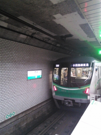 町屋駅から赤坂駅の乗車記録(乗りつぶし)写真