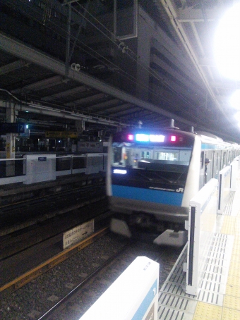 田町駅から横浜駅の乗車記録(乗りつぶし)写真