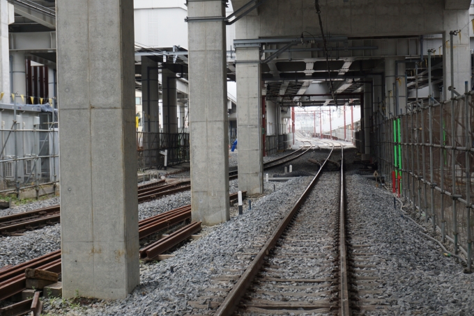 鉄道乗車記録の写真:駅舎・駅施設、様子(10)        「2022年3月19日まで使用していた線路1」