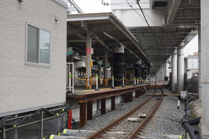鉄道乗車記録の写真:駅舎・駅施設、様子(11)        「2022年3月19日まで使用していた竹ノ塚駅ホーム2」