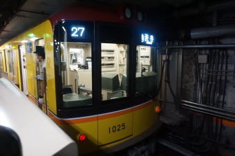 浅草駅から日本橋駅の乗車記録(乗りつぶし)写真