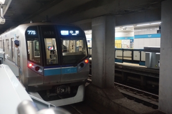 日本橋駅から飯田橋駅の乗車記録(乗りつぶし)写真