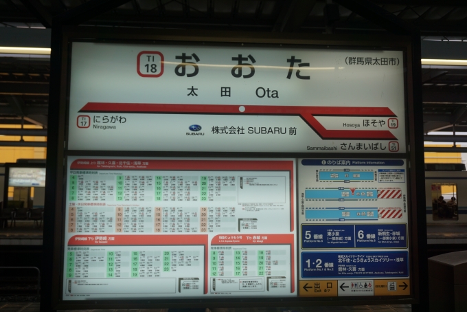 鉄道乗車記録の写真:駅名看板(6)        「太田駅看板」