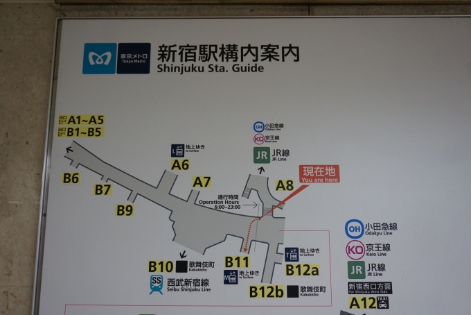 鉄道乗車記録の写真:旅の思い出(20)        「長崎角煮まんじゅうは新宿駅A8出入口近く」