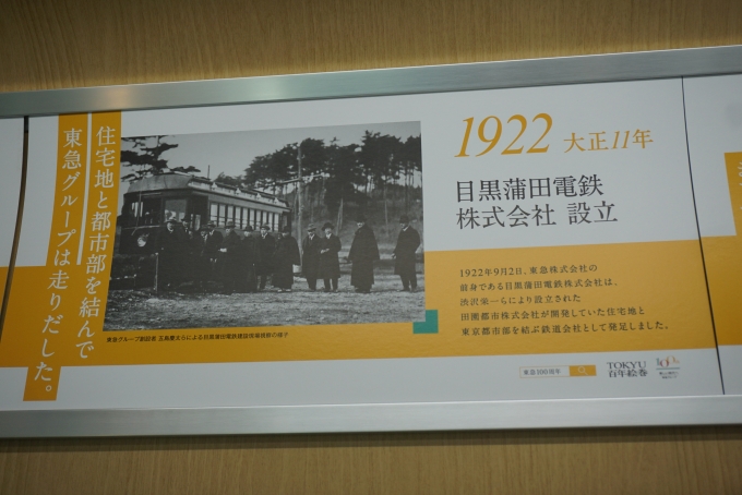 鉄道乗車記録の写真:車内設備、様子(13)        「1922年目黒蒲田電鉄株式会社設立」