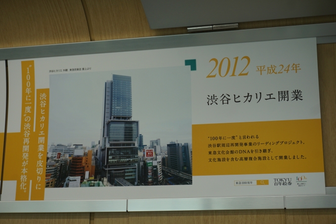 鉄道乗車記録の写真:車内設備、様子(15)        「2012年渋谷ヒカリエ開業」