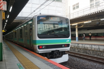 新橋駅から北千住駅の乗車記録(乗りつぶし)写真