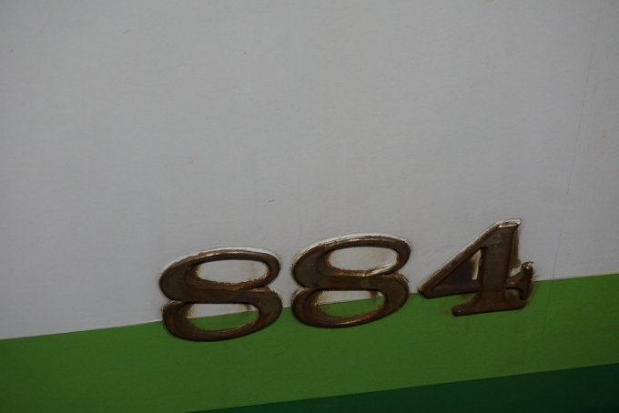 鉄道乗車記録の写真:車両銘板(3)        「福井鉄道 884」