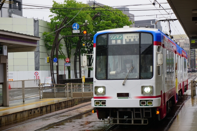 鉄道乗車記録の写真:乗車した列車(外観)(2)        「福井鉄道 772
乗車前に撮影」