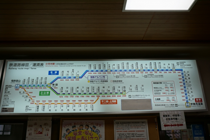鉄道乗車記録の写真:駅舎・駅施設、様子(4)        「宇奈月温泉駅きっぷ運賃」